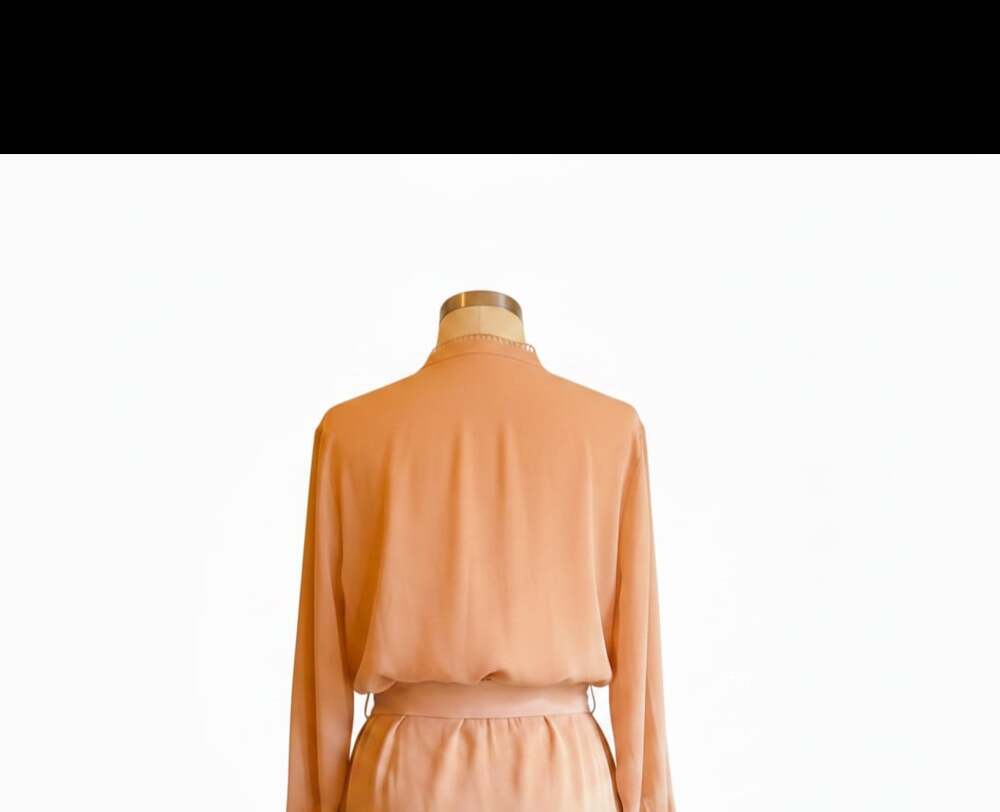 Reiss Ladder Trim Detail Flippy Dress Nude Size 10 - Picture 6 of 9